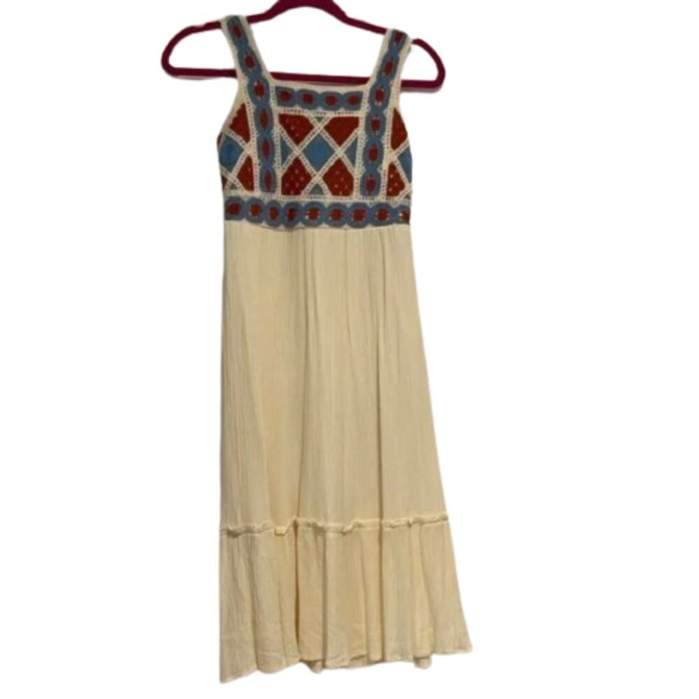 Love Squared Girls Size 12 crochet tank dress